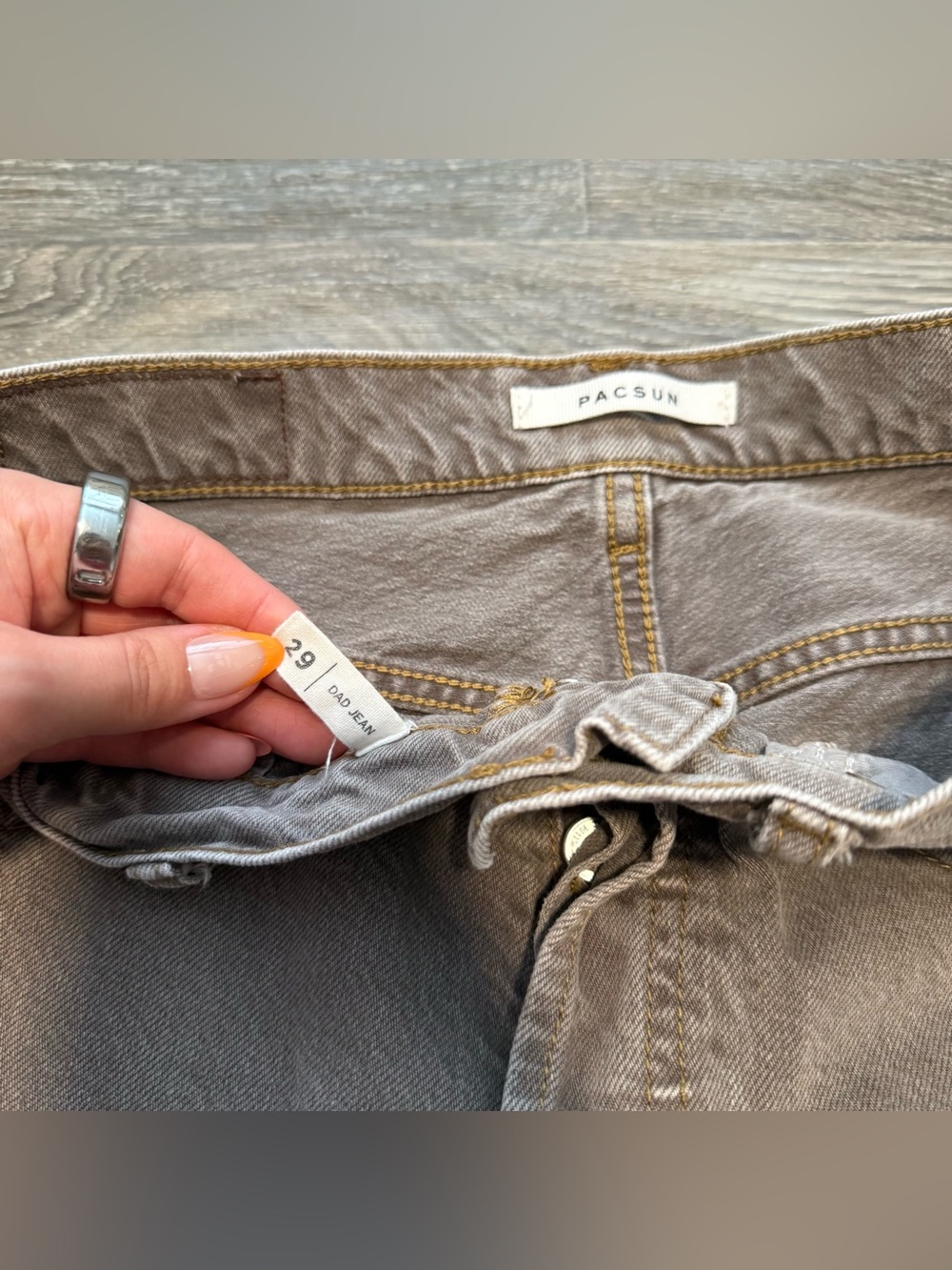pacsun eco brown dad jeans - Picture 4 of 4